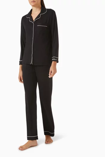 Stretch Pyjama Set in Modal-blend