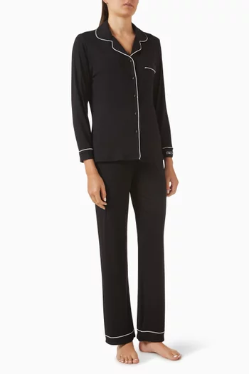 Stretch Pyjama Set in Modal-blend