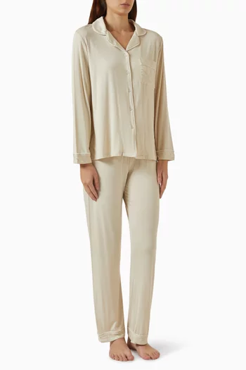 Stretch Pyjama Set in Modal-blend