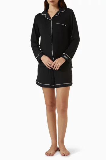 Stretch Short Pyjama Set in Modal-blend