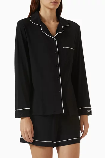 Stretch Short Pyjama Set in Modal-blend
