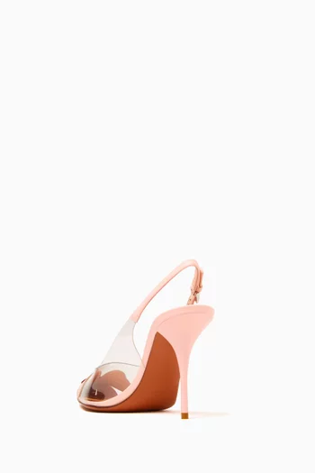 Bloom Slingback 90 Pumps in Plexi  & Nappa Leather