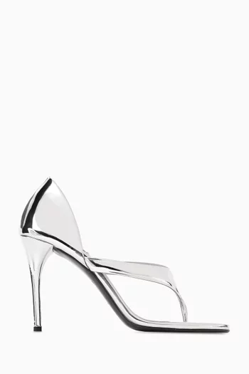 Infradito 90 Sandals in Mirror Calfskin