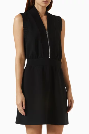 Polyanna Half-zip Mini Dress in DoubleSoft®