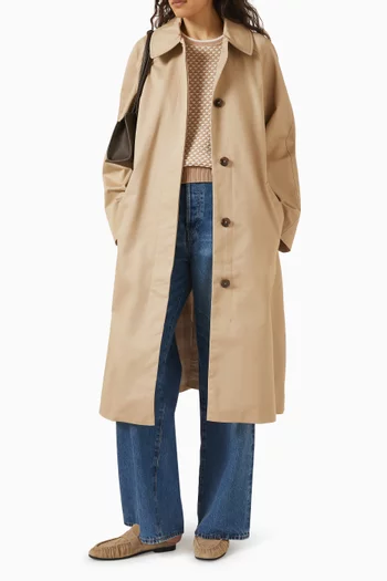 Robyn Car Coat in Cotton Twill