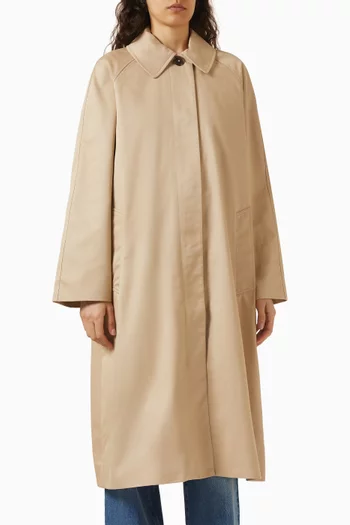 Robyn Car Coat in Cotton Twill