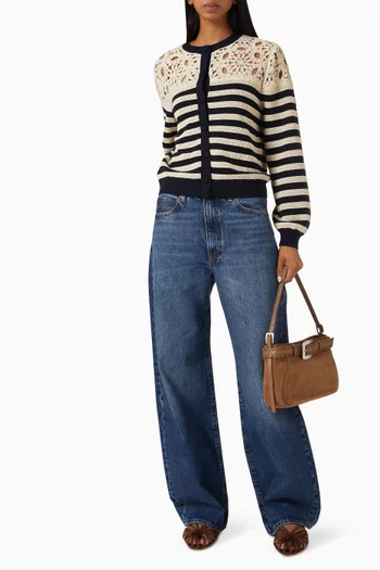 The Bow Wide-leg Jeans
