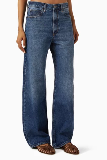 The Bow Wide-leg Jeans