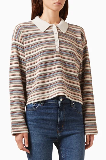 The Quad Polo Shirt in Wool-blend