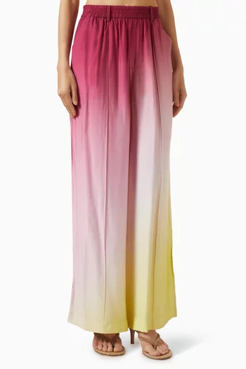 Bennet Wide-leg Pants in Satin