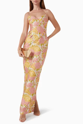 Rosella Gown in Jacquard