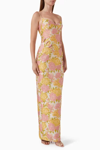 Rosella Gown in Jacquard