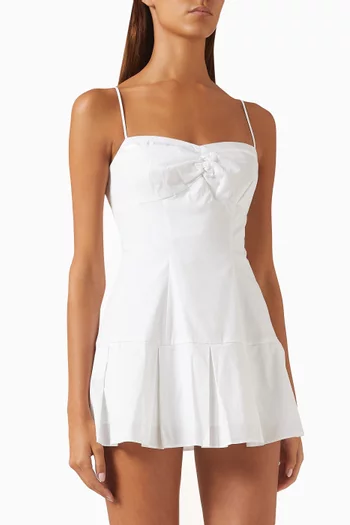 Sweetheart Mini Dress in Cotton Blend