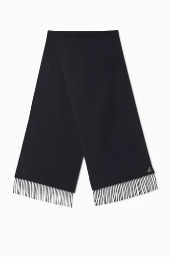 Logo Scarf in Silk & Cashmere