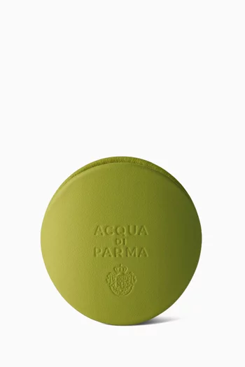 Calfskin Leather Car Diffuser with Lila Case, Jungle Green
