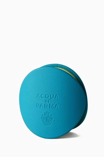Calfskin Leather Car Diffuser with Lime Case, Azure Aurea