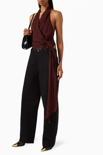 Amanda Halter Top in Georgette
