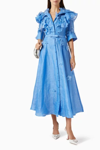 Anya Petal Midi Dress