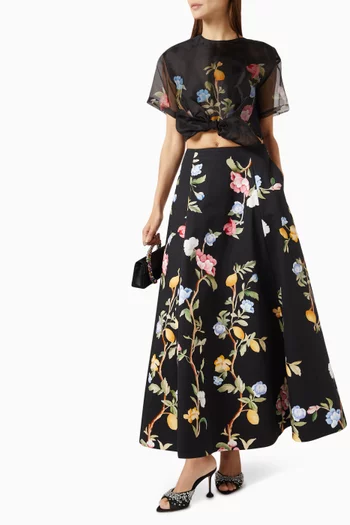 Elina Maxi Skirt in Cotton
