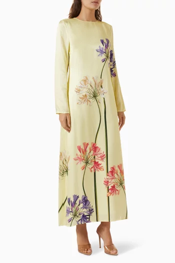 Cassandra Printed Dress in Viscose Blend