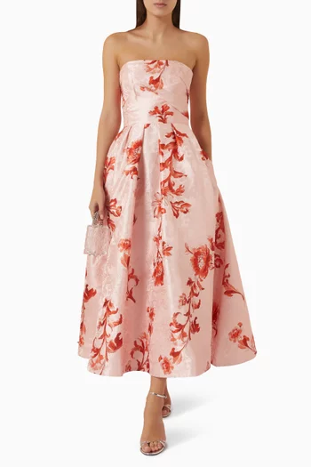 Lynn Bustier Dres in Jacquard