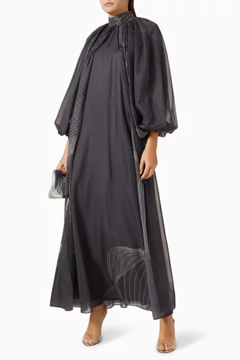 Printed Kaftan in Chiffon
