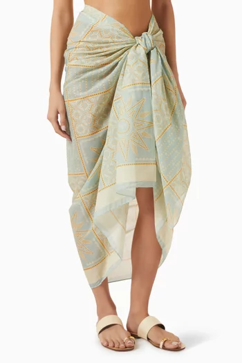Grande Pareo Skirt in Cotton-voile