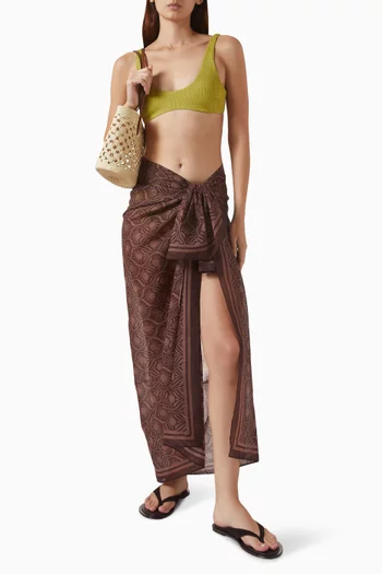 Square Pareo Skirt in Cotton