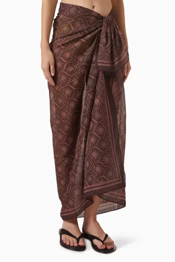 Square Pareo Skirt in Cotton