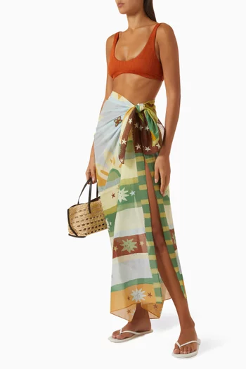 Square Pareo in Organic Cotton