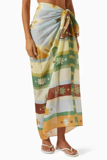 Square Pareo in Organic Cotton