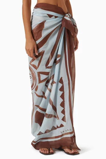 Square Pareo in Organic Cotton