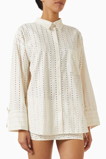 Riley Oversized Shirt in Cotton