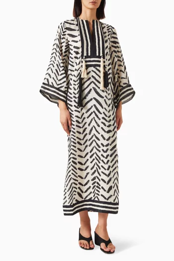 Squared Away Tunic Dress in Linen