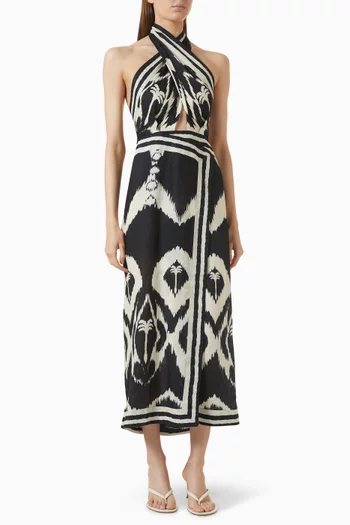 Buen Viento Dress in Linen