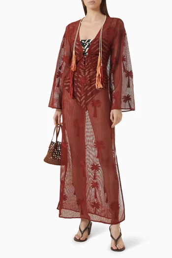 Palm Veil Tunic Dress