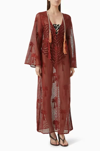 Palm Veil Tunic Dress