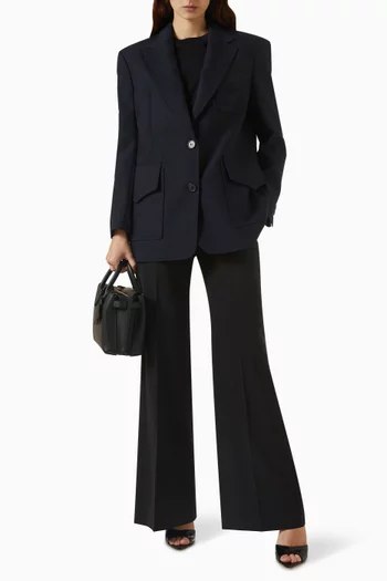 Structured Jacket in Wool Jacquard