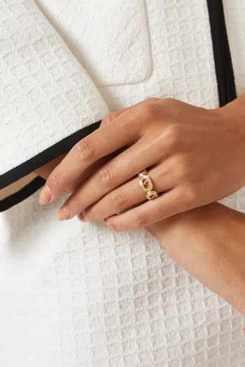 Ovalette Crystal Ring