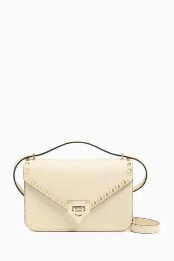 Small Rockstud Shoulder Bag in Leather