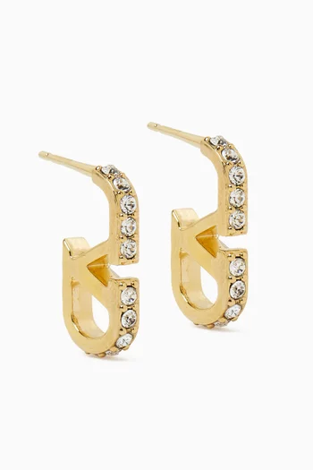 VLOGO Signature Swarovski® Earrings in Metal