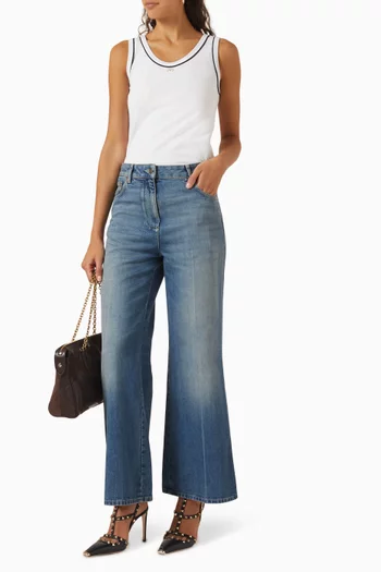 Valentino Garavani Tank Top in Cotton Jersey