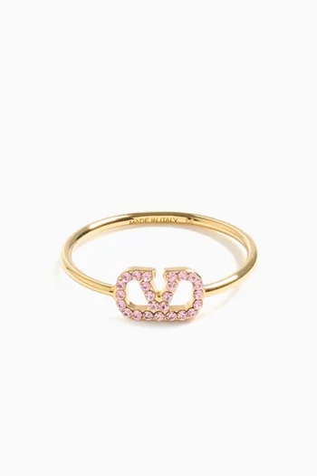VLOGO Signature Swarovski® Ring in Metal