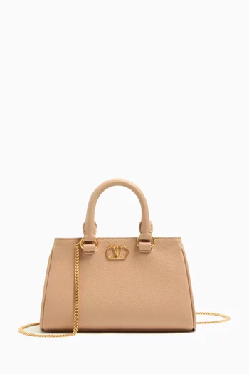 Mini VLogo Signature Bag in Grainy Calfskin
