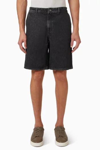 Straight Leg Shorts in Denim