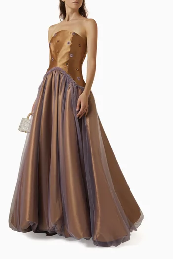 Ruggina Embroidered Ball Gown