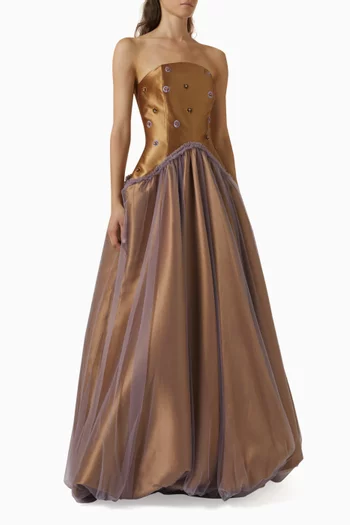 Ruggina Embroidered Ball Gown