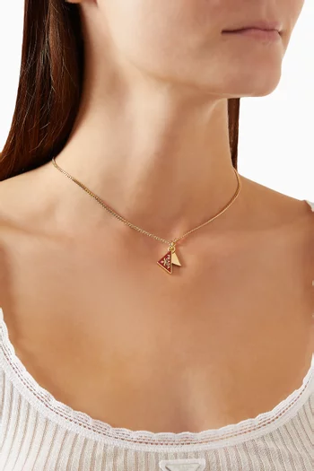 Enamelled Neckace in Metal