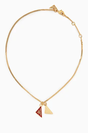 Enamelled Neckace in Metal