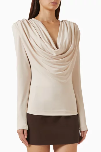 Draped Top in Jersey